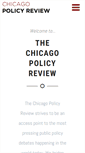 Mobile Screenshot of chicagopolicyreview.org